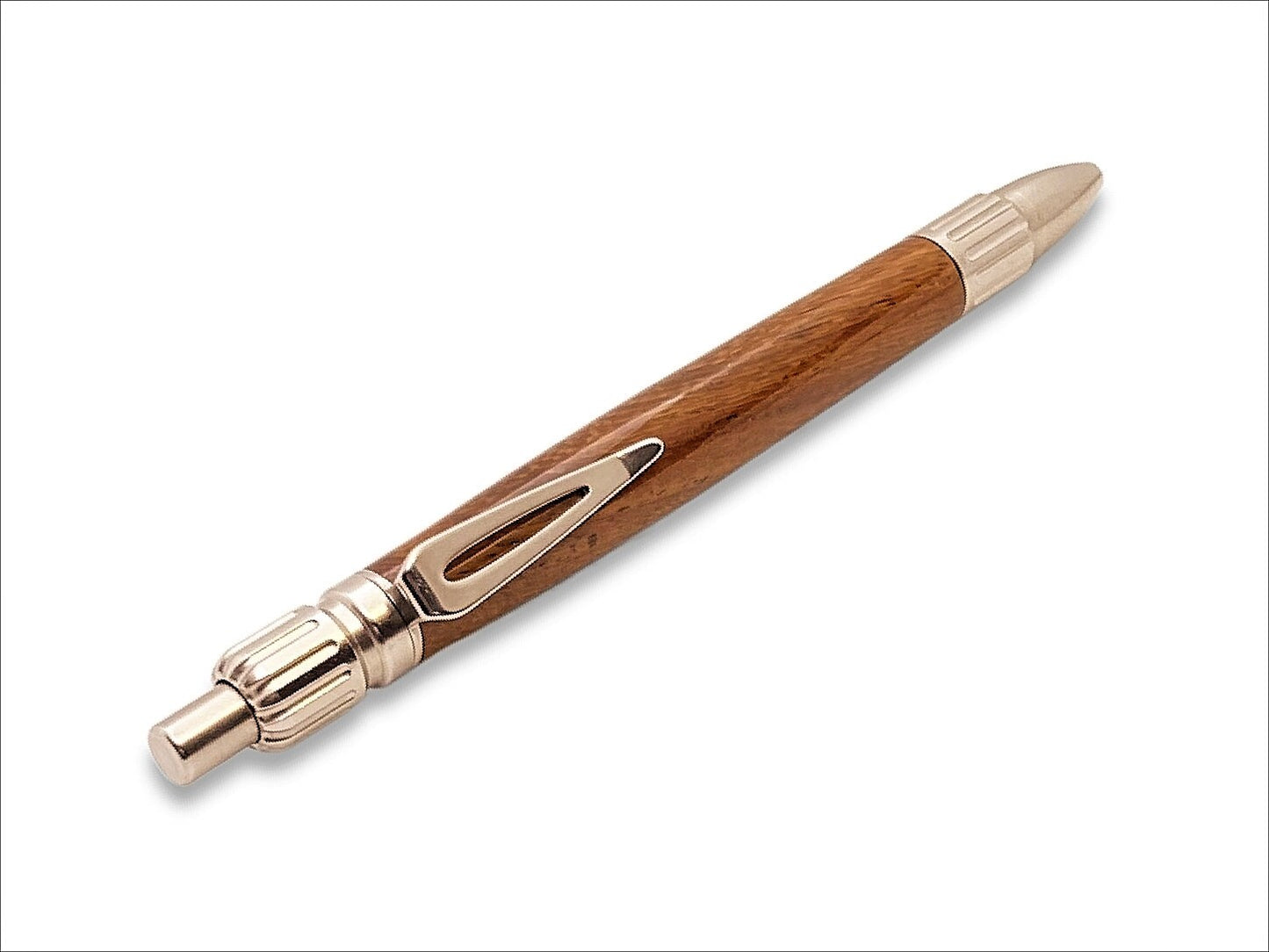 Everyday Classic Click Pen in Stainless Steel and Jatoba (Brazilian Cherry)