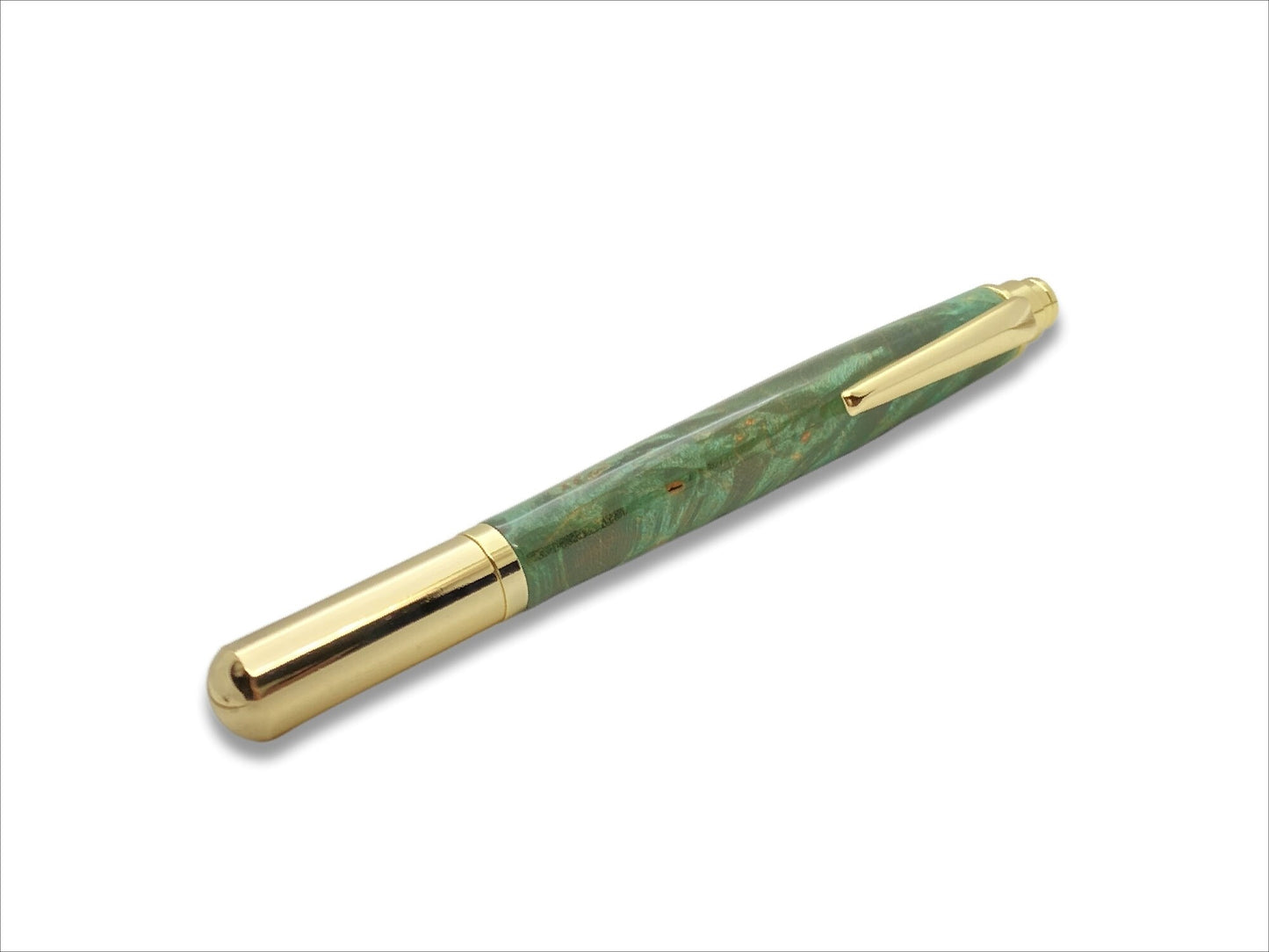 Rollester Rollerball Pen in Gold and Maple Burl