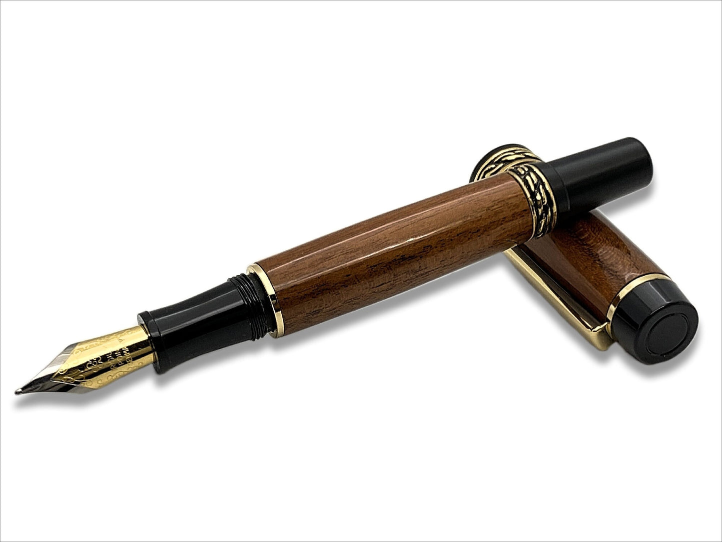 Olympian Elite Fountain Pen in 24kt Gold and Patagonian Rosewood