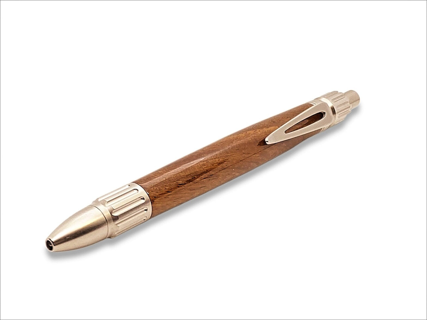 Everyday Classic Click Pen in Stainless Steel and Jatoba (Brazilian Cherry)