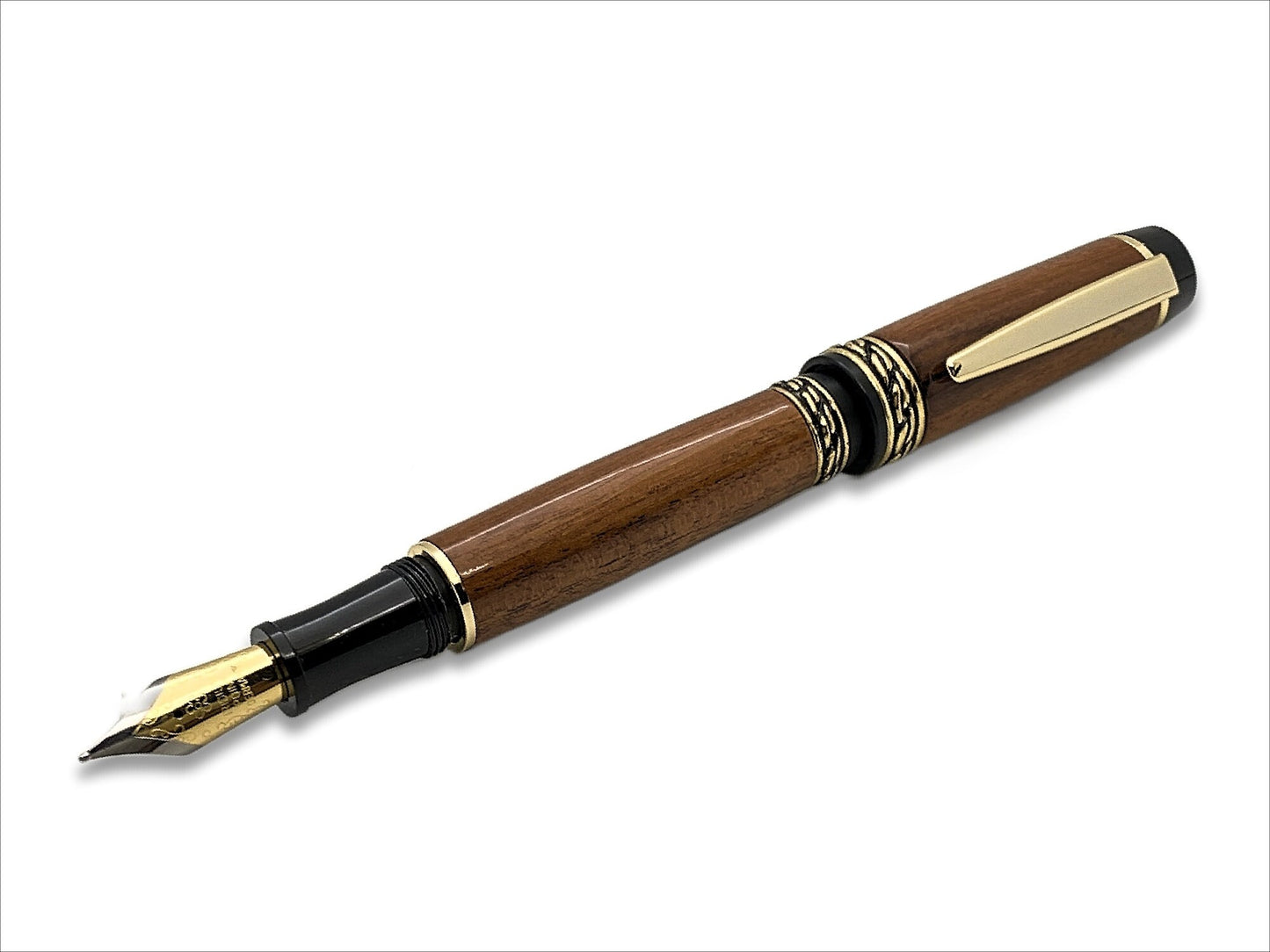 Olympian Elite Fountain Pen in 24kt Gold and Patagonian Rosewood